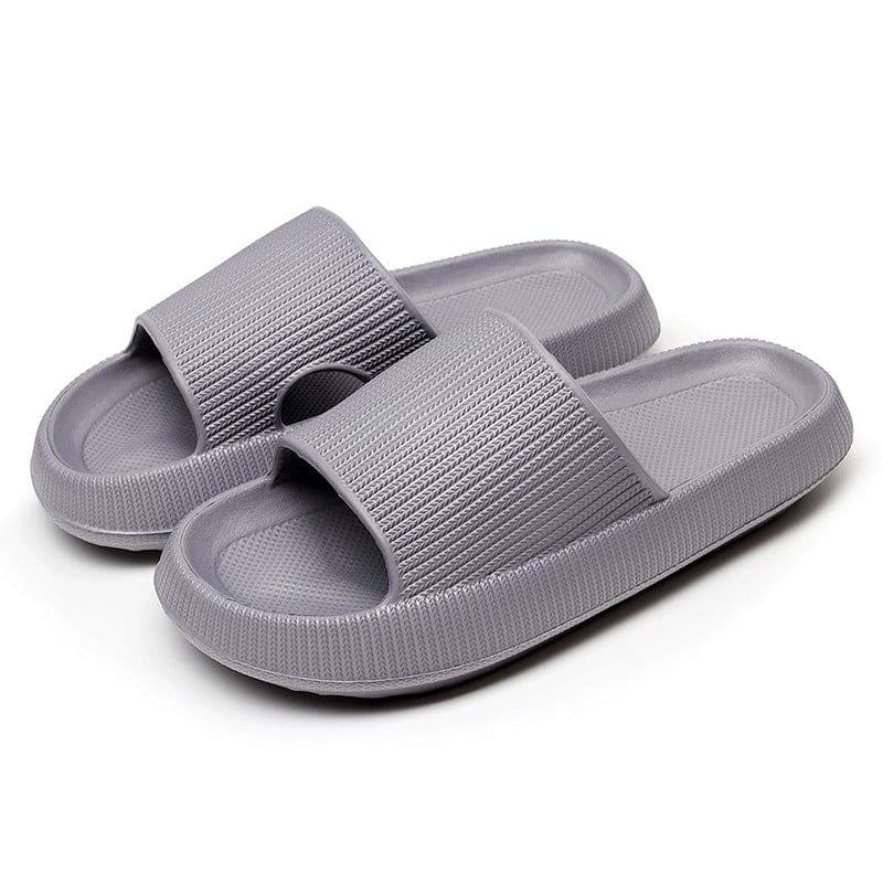 image-Cross-border 5001 Bathroom Thick Sole Slippers Female Summer Couple Home Sandals and Slippers Rubber Plastic EVA Slippers Male