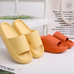 image-Cross-border 5001 Bathroom Thick Sole Slippers Female Summer Couple Home Sandals and Slippers Rubber Plastic EVA Slippers Male