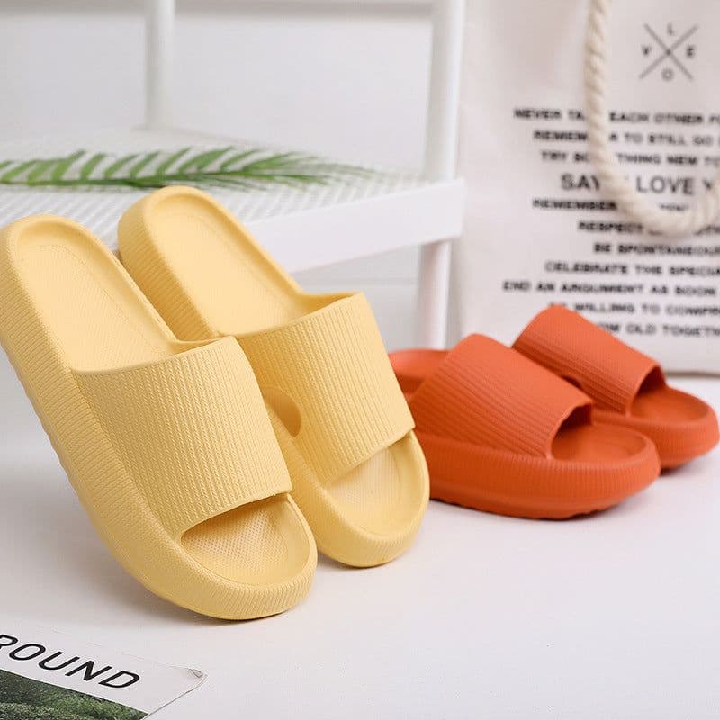 image-Cross-border 5001 Bathroom Thick Sole Slippers Female Summer Couple Home Sandals and Slippers Rubber Plastic EVA Slippers Male