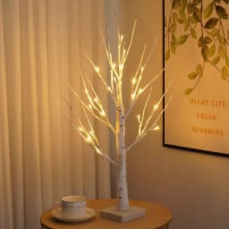 image-Tree Lights LED Christmas Birch Tree Home Decor Lights Indoor Bedroom Room Party Arrangement Landscape Glowing Tree