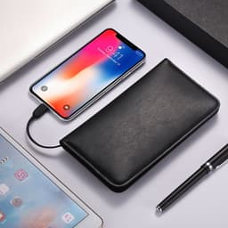 image-Charging wallet with mobile power portable self-contained line charging treasure card bag wallet business gift printed LOGO