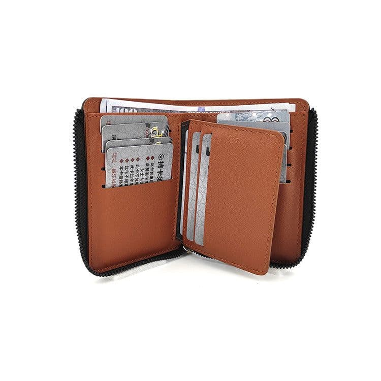 image-tri-fold large capacity business retro men's wallet men's card wallet wallet