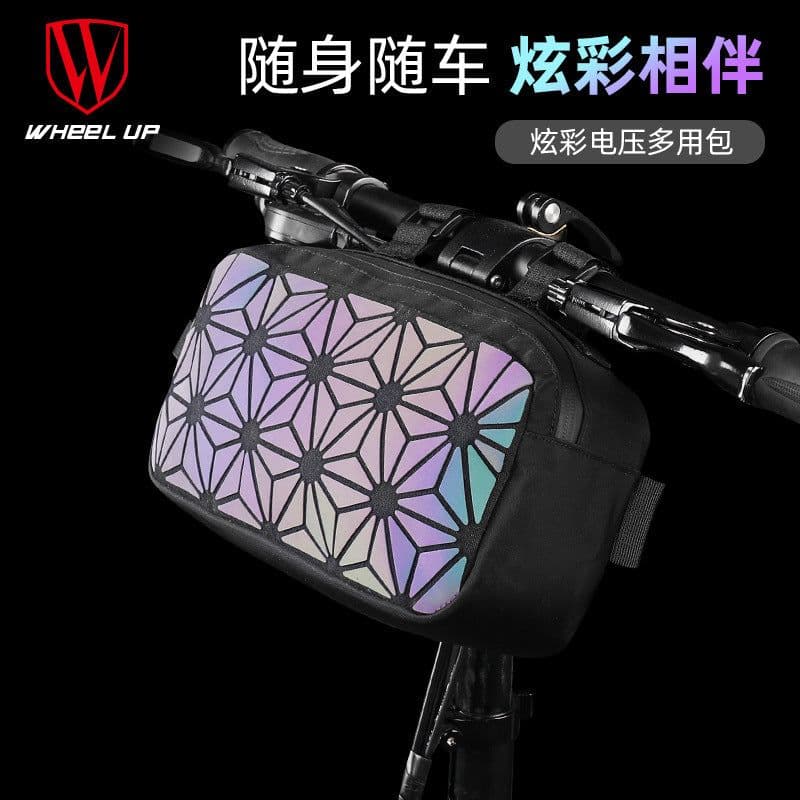 image-Back riding dual-purpose mountain bike head bag beam triangle bag scooter bag front beam bag electric vehicle bag bicycle bag