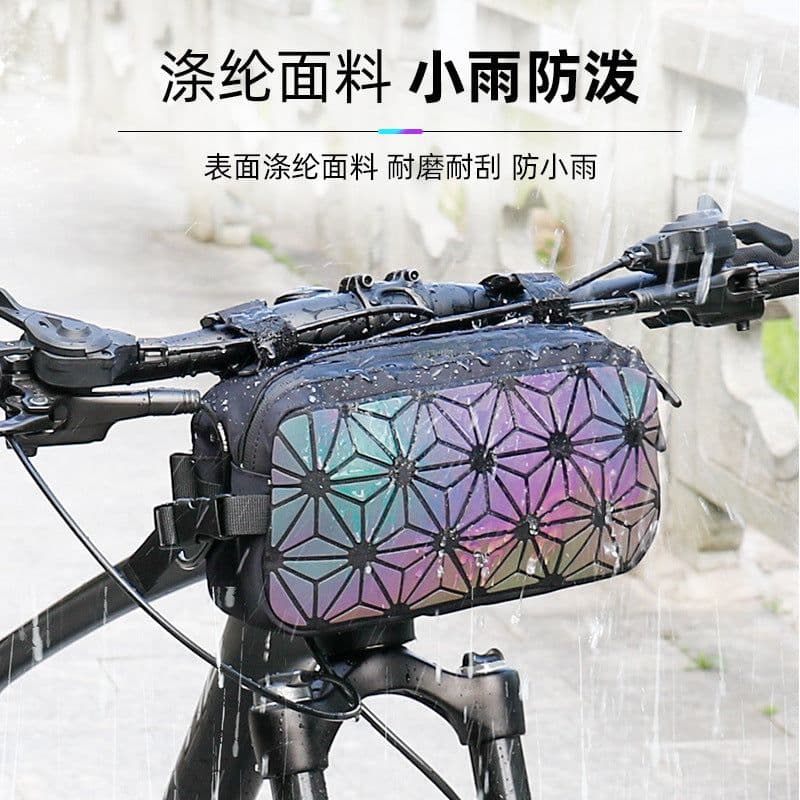 image-Back riding dual-purpose mountain bike head bag beam triangle bag scooter bag front beam bag electric vehicle bag bicycle bag