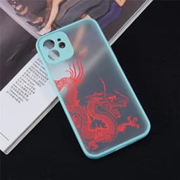 image-Foreign trade cross-border iPhone13 Apple 12 frosted mobile phone case 11ProMax suitable for 7/8plus line dragon XS