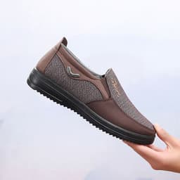 image-cloth shoes slip-on men's cloth shoes middle-aged and elderly casual breathable dad shoes