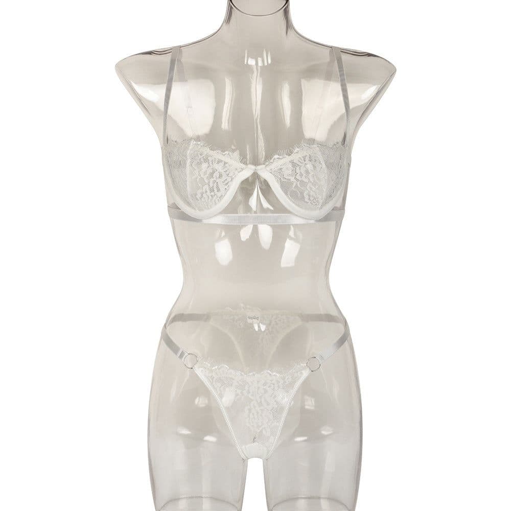 image-WISH Amazon Europe and the United States hot selling 2020 hot style with steel ring lace sexy wrap chest ladies underwear sexy suit