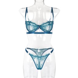 image-WISH Amazon Europe and the United States hot selling 2020 hot style with steel ring lace sexy wrap chest ladies underwear sexy suit
