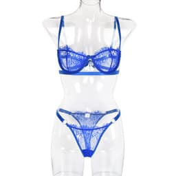 image-WISH Amazon Europe and the United States hot selling 2020 hot style with steel ring lace sexy wrap chest ladies underwear sexy suit