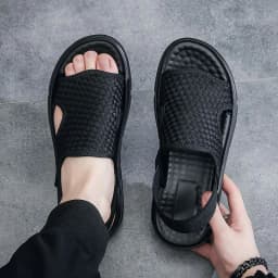 image-Sandals men's summer 2022 new outer wear non-slip fashion sports beach shoes net red popular men's casual sandals
