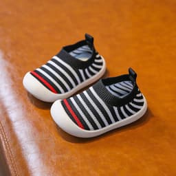 image-Baby toddler shoes soft bottom breathable flying woven spring and autumn baby shoes 2021 new one-year-old 1-3 non-slip knitted
