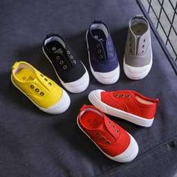 image-Spring and autumn children's shoes Korean version of children's canvas shoes baby casual shoes boys and girls skateboard shoes a wholesale trend