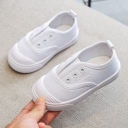 image-Spring and autumn children's shoes Korean version of children's canvas shoes baby casual shoes boys and girls skateboard shoes a wholesale trend