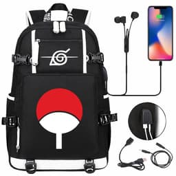 image-New Naruto print USB youth student schoolbag men and women casual large-capacity travel backpack