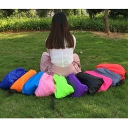image-Outdoor portable lazy inflatable sofa water beach grass park air bed sofa toy