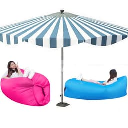 image-Outdoor portable lazy inflatable sofa water beach grass park air bed sofa toy