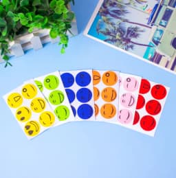 image-Mosquito Repellent Stickers - 6 Pack Smiley Face