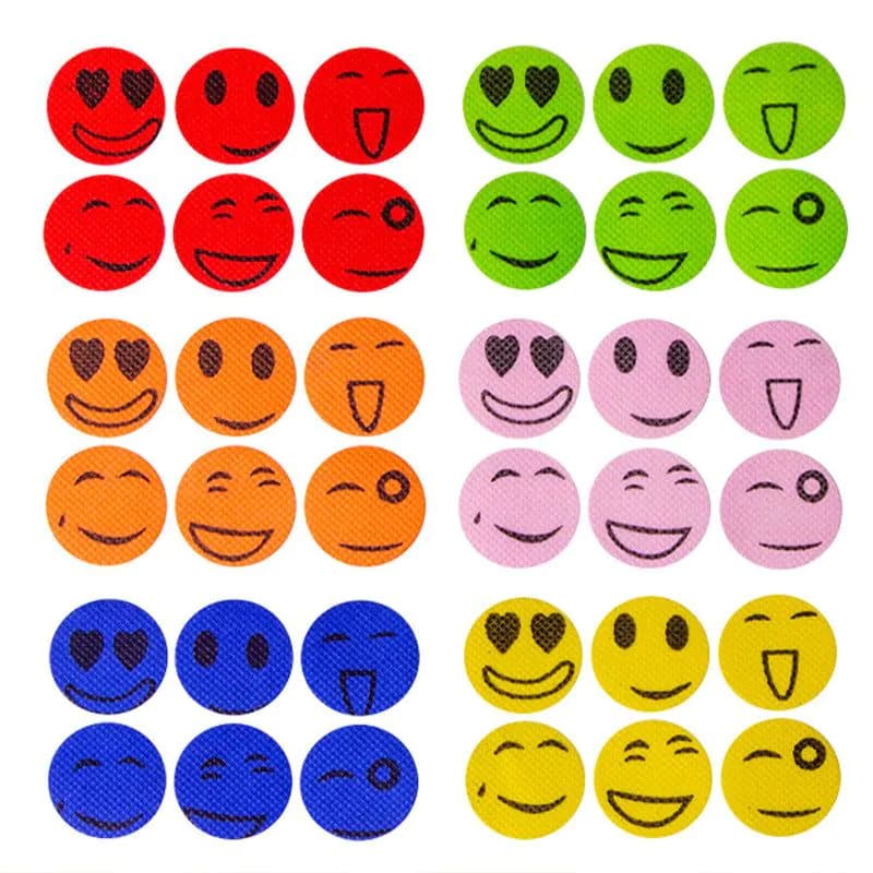 image-Mosquito Repellent Stickers - 6 Pack Smiley Face