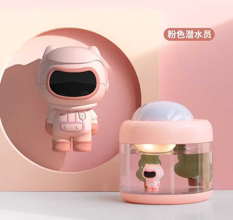 image-Rotary projection humidifier household large fog office desktop creative decoration mini walking heart gift wholesale