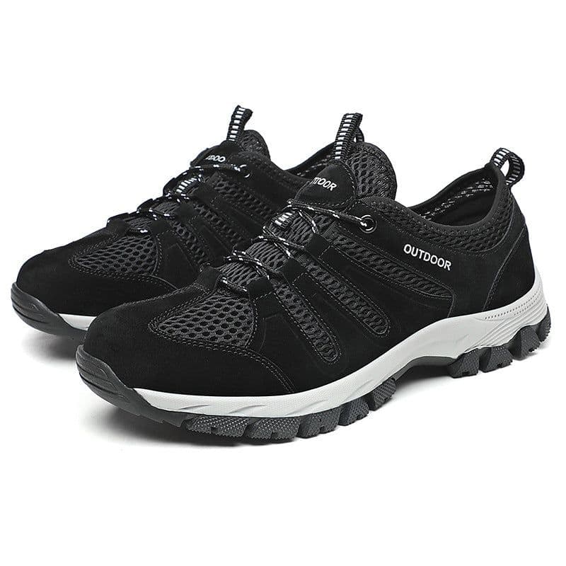 image-2022 foreign trade travel new cross-border men's shoes large size outdoor fleece mesh shoes