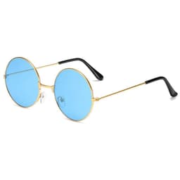 image-Retro Round Sunglasses Colorful Trend Round Frame Glasses Color Lens Prince Mirror Factory Wholesale