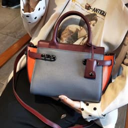 image-Leather women's handbags 2022 new European and American big-name wing bags, large bags, one-shoulder messenger bags