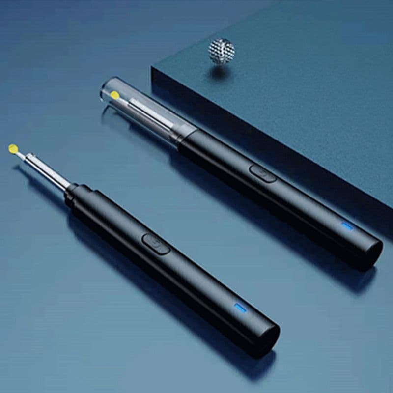 image-Cross-border explosion model with high-definition camera LED light luminous ear scoop smart wireless visual ear picker wholesale