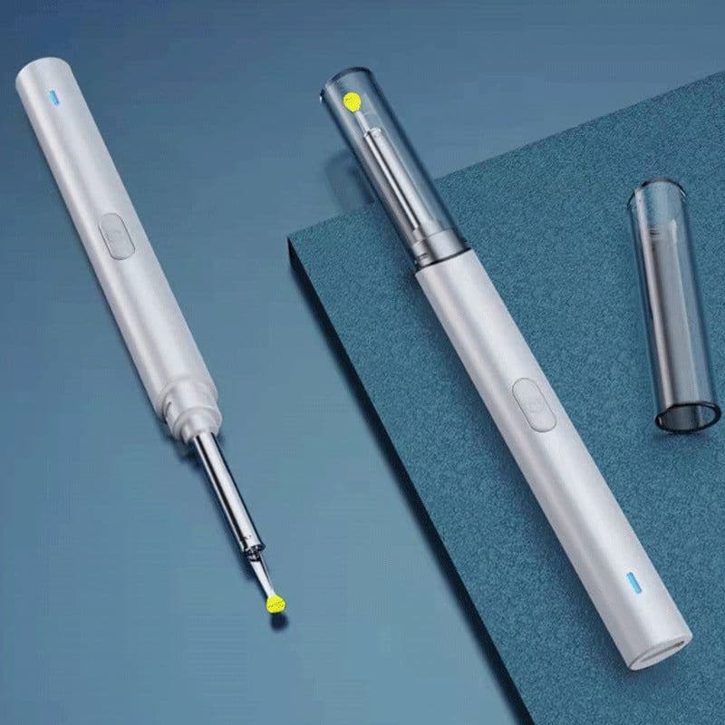image-Cross-border explosion model with high-definition camera LED light luminous ear scoop smart wireless visual ear picker wholesale