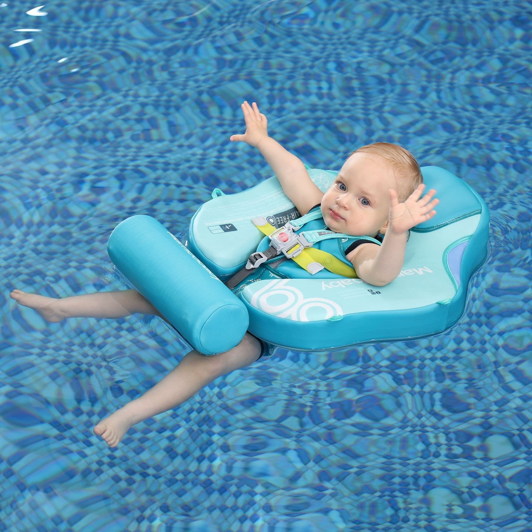 image-Swimming ring neck ring children's armpit ring children's free inflatable lying ring Manbao shade cartoon arm ring seat ring baby