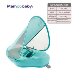 image-Swimming ring neck ring children's armpit ring children's free inflatable lying ring Manbao shade cartoon arm ring seat ring baby