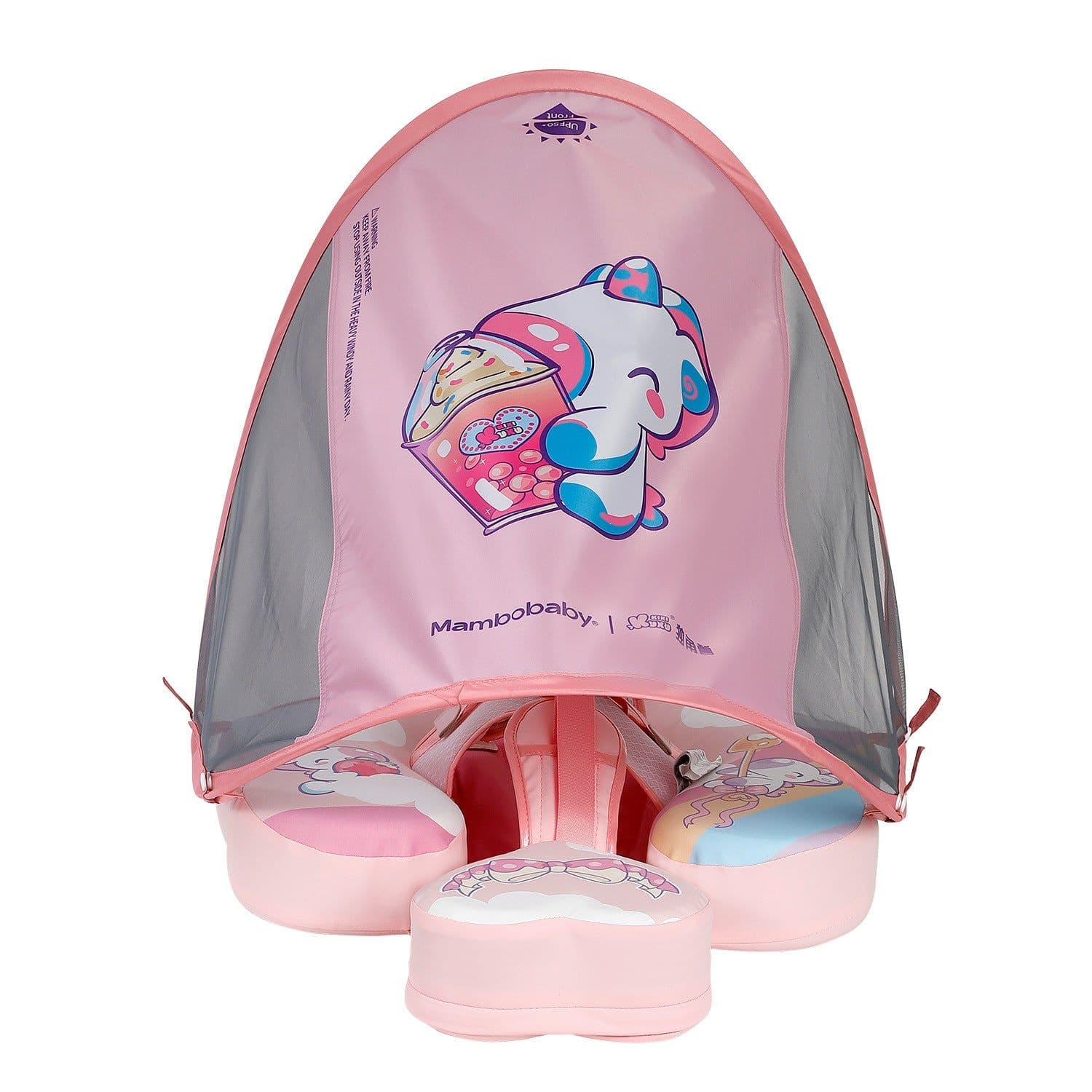 image-Swimming ring neck ring children's armpit ring children's free inflatable lying ring Manbao shade cartoon arm ring seat ring baby