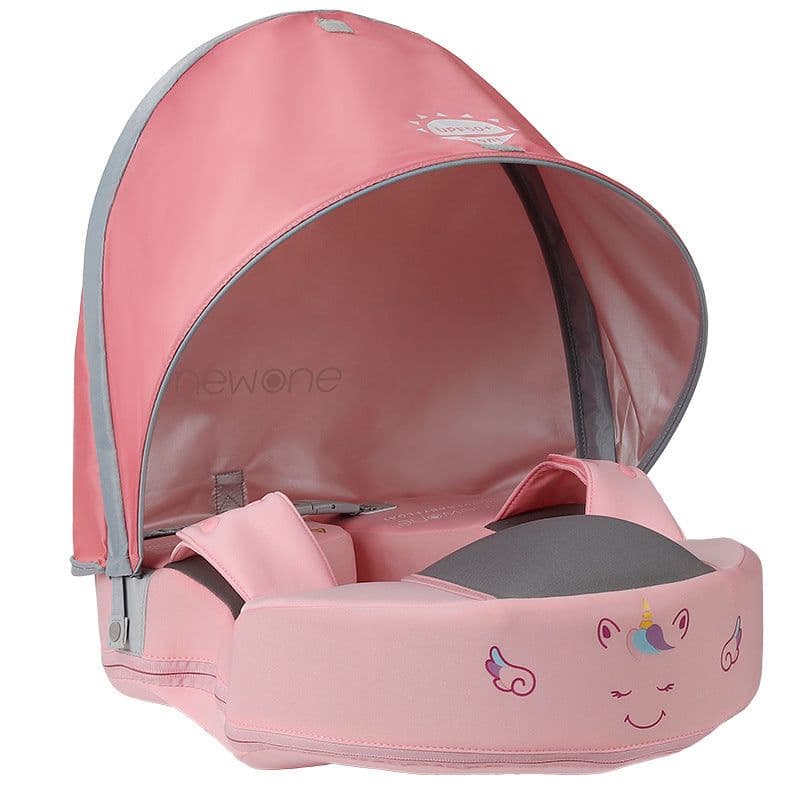 image-Swimming ring neck ring children's armpit ring children's free inflatable lying ring Manbao shade cartoon arm ring seat ring baby