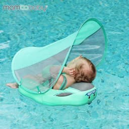 image-Swimming ring neck ring children's armpit ring children's free inflatable lying ring Manbao shade cartoon arm ring seat ring baby