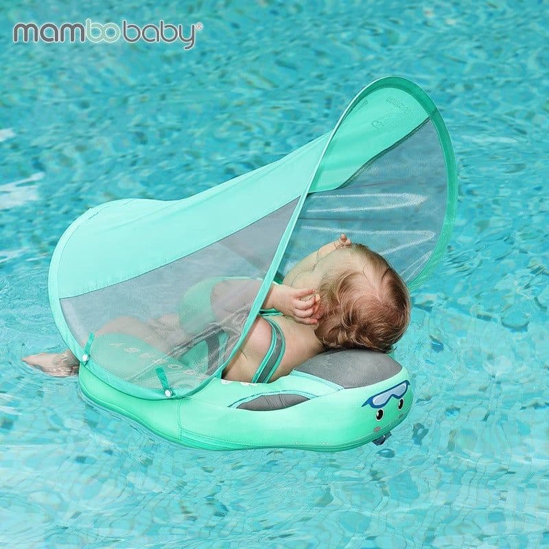 image-Swimming ring neck ring children's armpit ring children's free inflatable lying ring Manbao shade cartoon arm ring seat ring baby