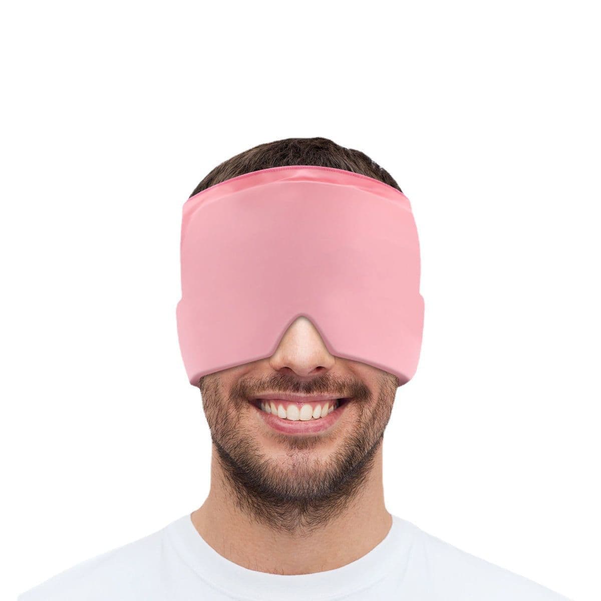 image-Migraine Relief Hat Gel Head Cover Hot and Cold Compression Mask Decompression Cervical Treatment Migraine Cap