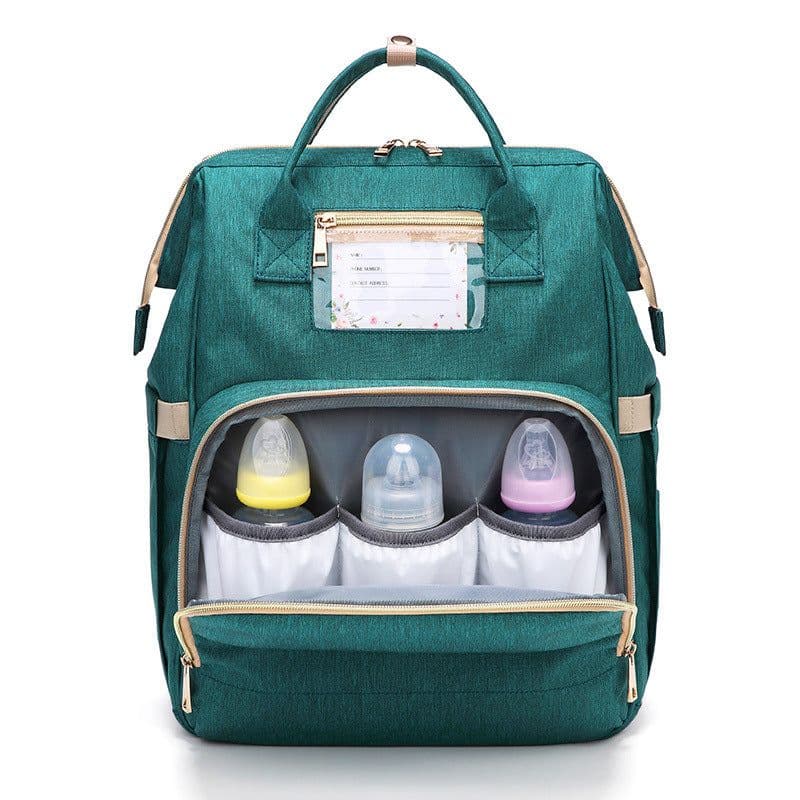 image-Fashionable shoulder multi-function large capacity usb rechargeable mother and baby bag Oxford waterproof casual diaper backpack mommy bag