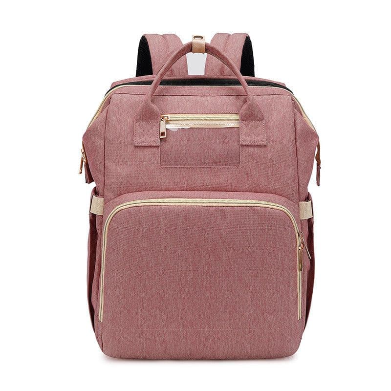 image-Fashionable shoulder multi-function large capacity usb rechargeable mother and baby bag Oxford waterproof casual diaper backpack mommy bag