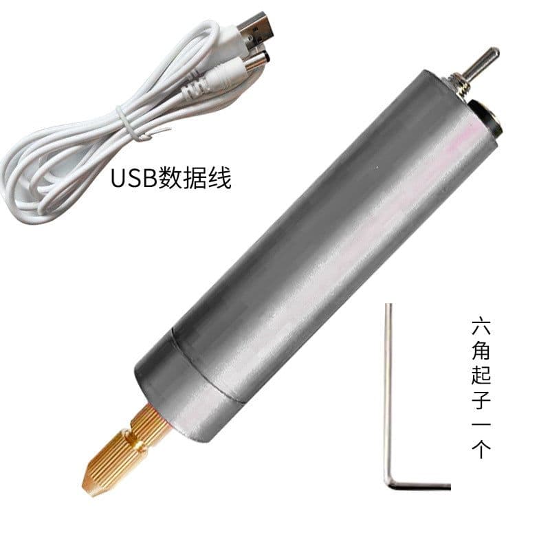 image-Miniature household hand electric drill Wen play glue punching mini electric polishing tool DIY drilling artifact electric grinder