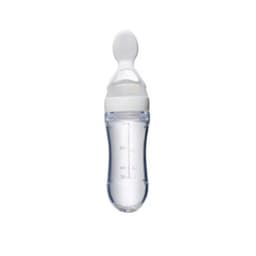 image-Baby rice cereal spoon feeding bottle silicone squeeze rice cereal feeding bottle baby food supplement training rice cereal bottle wholesale