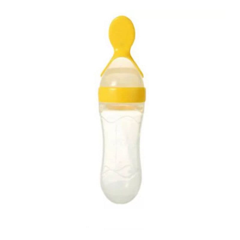 image-Baby rice cereal spoon feeding bottle silicone squeeze rice cereal feeding bottle baby food supplement training rice cereal bottle wholesale
