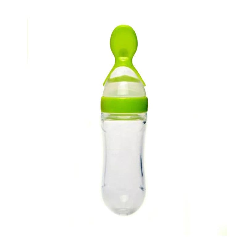 image-Baby rice cereal spoon feeding bottle silicone squeeze rice cereal feeding bottle baby food supplement training rice cereal bottle wholesale