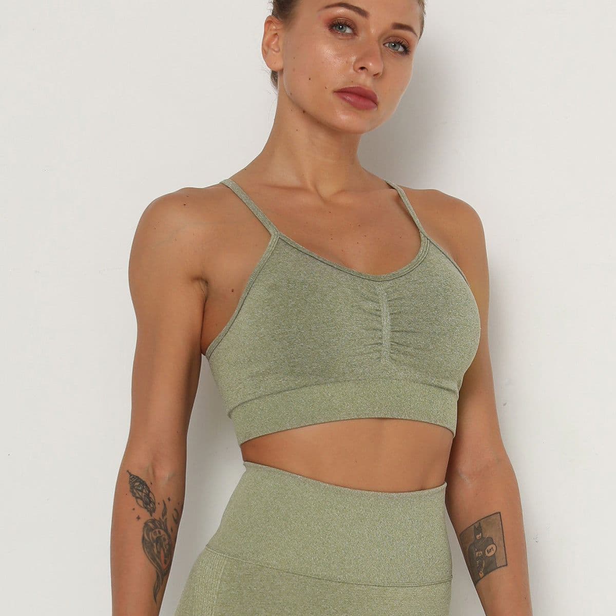image-Nesha Sky Blue Sports Bra - XL, Quick-Drying Yoga Vest