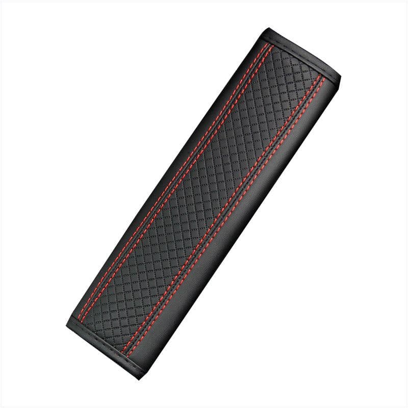 image-Fiber Leather Embossed Car Seat Belt Shoulder Cover
