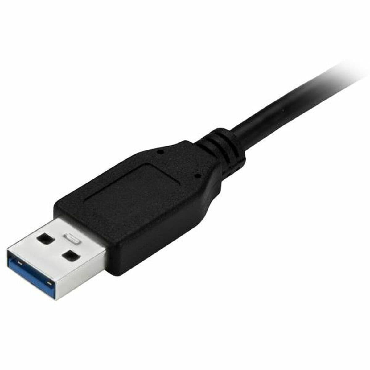 image-USB A to USB C Cable Startech USB315AC1M Black