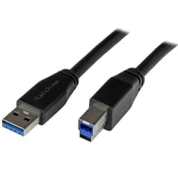 image-USB A to USB B Cable Startech USB3SAB5M Black