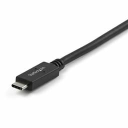 image-USB A to USB C Cable Startech USB31AC1M Black