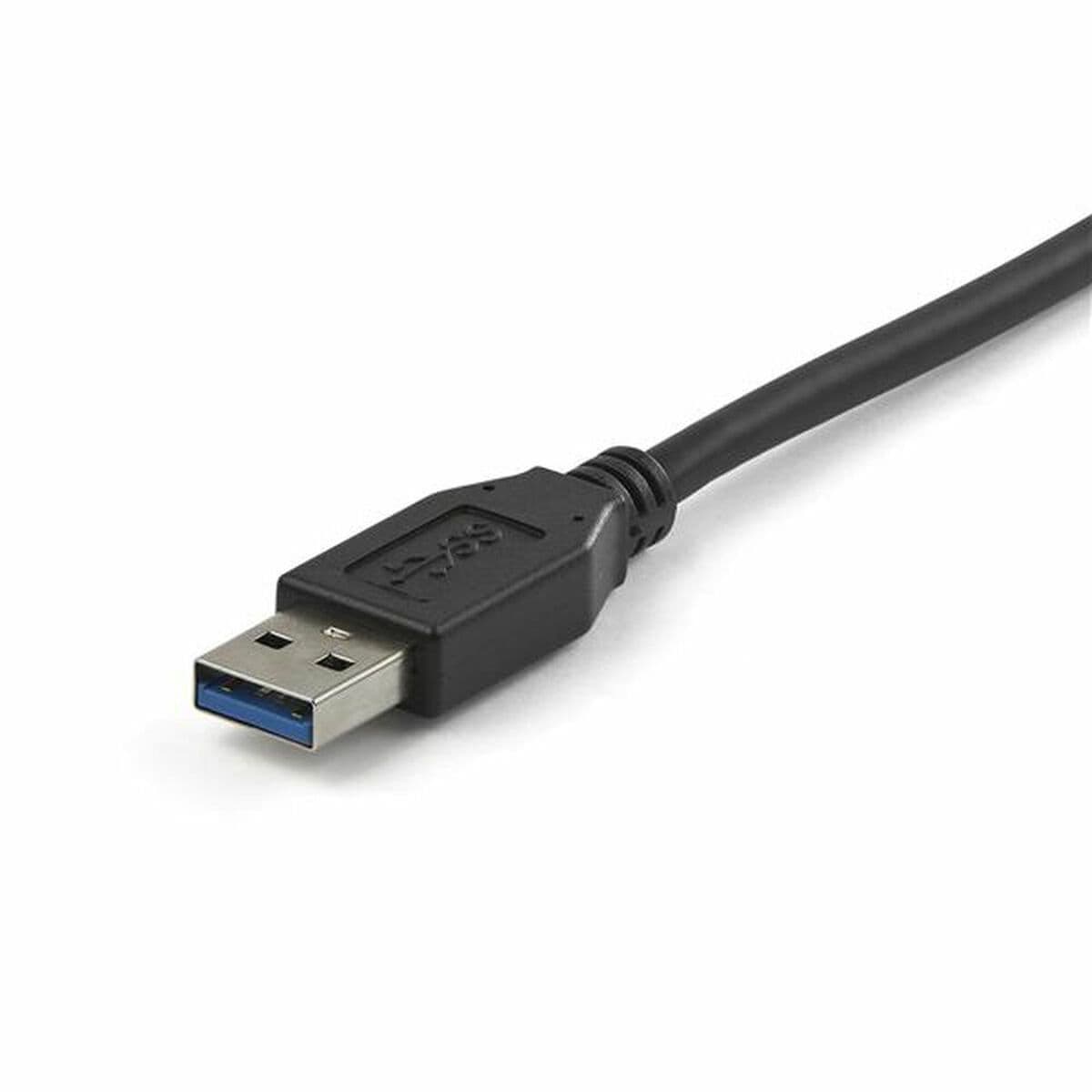 image-USB A to USB C Cable Startech USB31AC1M Black