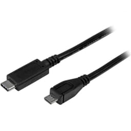 image-USB C to Micro USB 2.0 Adapter Startech USB2CUB1M USB C Black 1 m