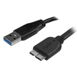 image-USB Cable to Micro USB Startech USB3AUB50CMS Black