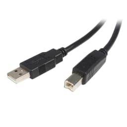 image-USB A to USB B Cable Startech USB2HAB1M Black